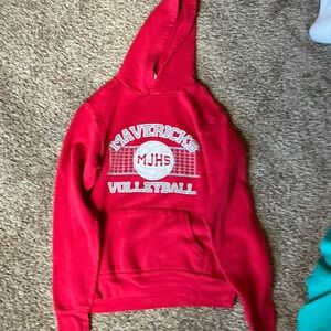 Red Mavericks Volleyball Hoodie